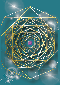 Blue Green : February Amethyst & Octagon