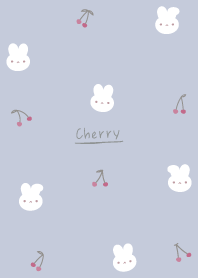 Rabbit cherries : Pale Blue beige