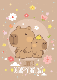 คาปิบารา ตัวน้อย : ดอกไม้แสนสวย