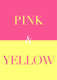 pink & vivid yellow