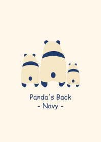 Panda's Back -Navy-