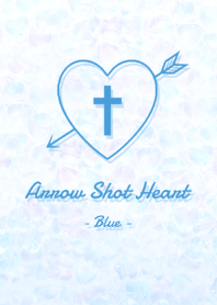 Arrow Shot Heart - Blue -