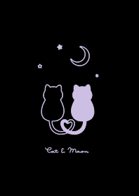 แมว&พระจันทร์ |black purple