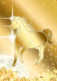 ม้าจักรราศี -ทอง-