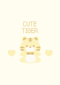 Cute Tiger simple2 Yellow