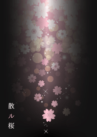 Cherry tree which is scattered -Girls- J