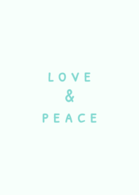 love & peace [mint green]