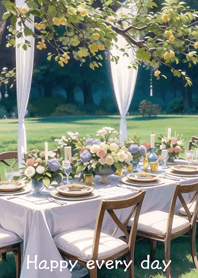 Outdoor garden restaurant!