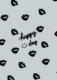 Black kiss mark Blue2 from Japan