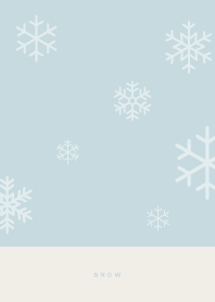 Simple / SNOW / Light Blue Gray