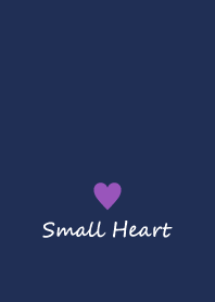Small Heart *Navy Purple 13*
