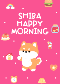 Shiba Happy Morning (pink)