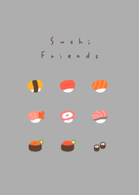 おすし。グレーとベージュ