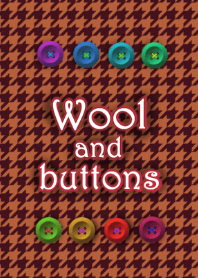 Warm wool and buttons Coffee chocolate