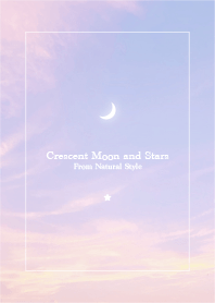 Crescent moon and stars80-Natural Style