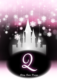 Q-Initial-Snow Castle-Baby pink