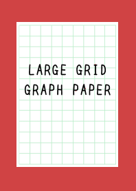 LARGE GREEN GRID GRAPH PAPER-RED-BEIGE