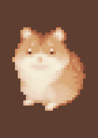 Hamster Pixel Art Theme  Brown 01