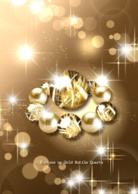 Fortune up Gold Rutile Quartz POWERSTONE