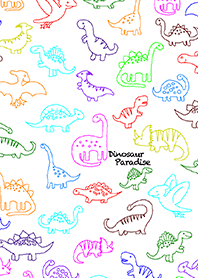Dinosaur Paradise 05 White (JP)