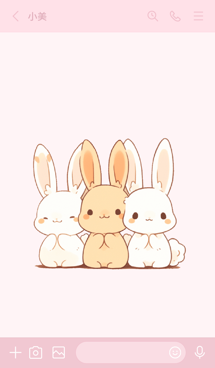可愛的兔子好朋友1 | Yabe-LINE貼圖代購| 台灣No.1，最便宜高效率的代購網