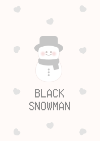 snowman pattern [pale Black]