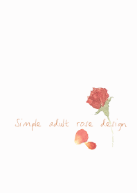 Simple adult rose design
