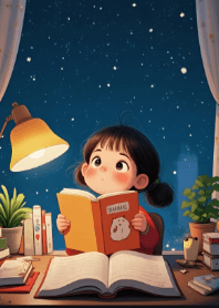 Cute Girl and a Book V.4