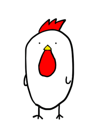 Chicken with a tie