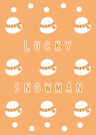 LUCKY SNOWMAN-ORANGEj