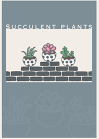 Succulents J-Grey Indigo (Br2)