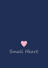 Small Heart *Navy+Pink 5*
