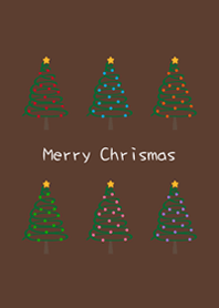 旋轉聖誕樹哦！(深咖啡色)