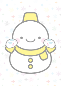 黄色雪だるま（スノーマン）の着せかえ2