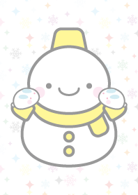 cute yellow snowman theme2