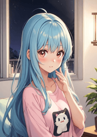 長髪の女の子 B2h1q