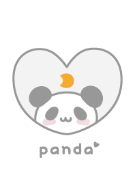 Panda Moon - White