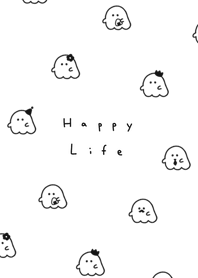 ghost friend pattern('24)/white black