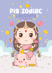 Lakshmi & Pig Zodiac : Fortune