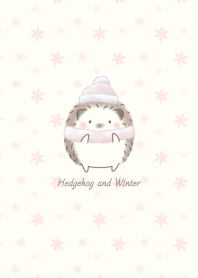 Hedgehog and Winter -beige-