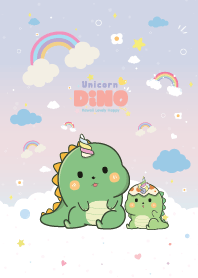 Dino Unicorn Sky Rainbow Sweet