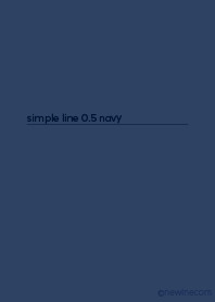 シンプル ライン 0.5 ネイビー