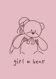 girl and Heart pink