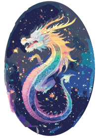 Rainbow Dragon and Space