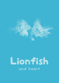 Lionfish & heart Aqua