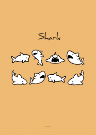Orange : Monochrome shark