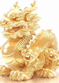 ⭐️龍紋黃金招財貔貅❤️