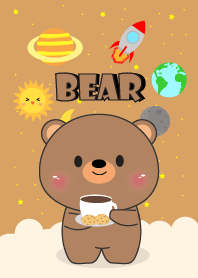Bear In Galaxy Theme