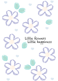 mini baby blue & white flowers 26