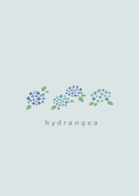 Simple flower/hydrangea(blue)